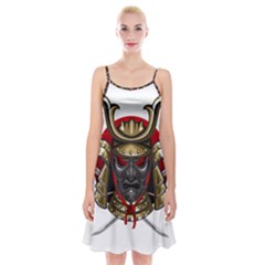 Samurai Katana Warrior Spaghetti Strap Velvet Dress by Cowasu