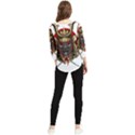 Samurai Katana Warrior Chiffon Quarter Sleeve Blouse View2