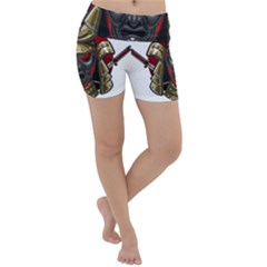 Samurai Katana Warrior Lightweight Velour Yoga Shorts by Cowasu