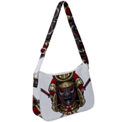 Samurai Katana Warrior Zip Up Shoulder Bag by Cowasu