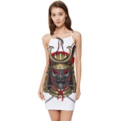 Samurai Katana Warrior Summer Tie Front Dress by Cowasu