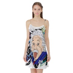 Albert Einstein Physicist Satin Night Slip by Cowasu