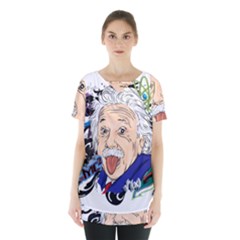 Albert Einstein Physicist Skirt Hem Sports Top by Cowasu