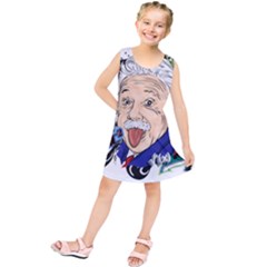 Albert Einstein Physicist Kids  Tunic Dress by Cowasu