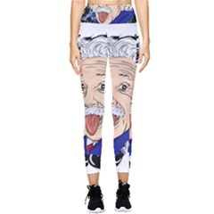 Albert Einstein Physicist Pocket Leggings  by Cowasu