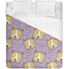 Corgi Pattern Duvet Cover (california King Size) by Cowasu