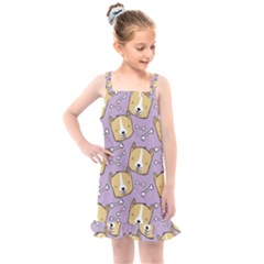 Corgi Pattern Kids  Overall Dress by Cowasu