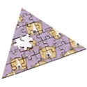 Corgi Pattern Wooden Puzzle Triangle View3