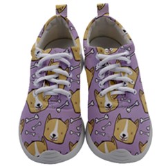 Corgi Pattern Mens Athletic Shoes by Cowasu