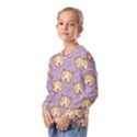 Corgi Pattern Kids  Long Sleeve T-Shirt with Frill  View2