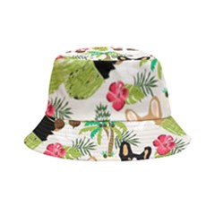 Corgis Hula Pattern Bucket Hat by Cowasu