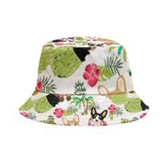 Corgis Hula Pattern Inside Out Bucket Hat by Cowasu