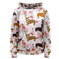 Corgis Corgi Pattern Women s Pullover Hoodie by Cowasu