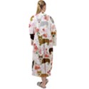 Corgis Corgi Pattern Maxi Velvet Kimono View2