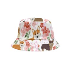 Corgis Corgi Pattern Inside Out Bucket Hat (kids) by Cowasu