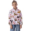 Corgis Corgi Pattern Kids  Half Zip Hoodie View1