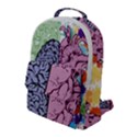 Brain-heart-balance-emotion Flap Pocket Backpack (Large) View1