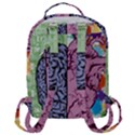 Brain-heart-balance-emotion Flap Pocket Backpack (Large) View3