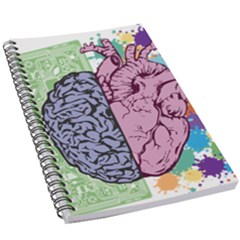 Brain-heart-balance-emotion 5 5  X 8 5  Notebook by Cowasu