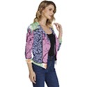 Brain-heart-balance-emotion Women s Casual 3/4 Sleeve Spring Jacket View3