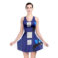 Tardis-doctor-who Reversible Skater Dress by Cowasu