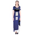 Tardis-doctor-who Short Sleeve Maxi Dress View1