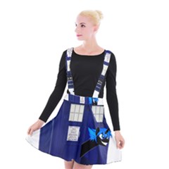 Tardis-doctor-who Suspender Skater Skirt by Cowasu