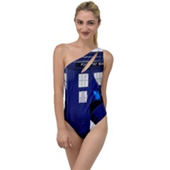 Tardis-doctor-who To One Side Swimsuit by Cowasu