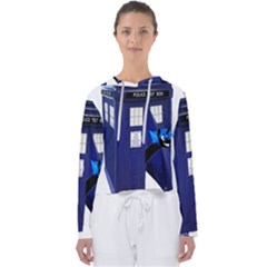 Tardis-doctor-who Women s Slouchy Sweat by Cowasu