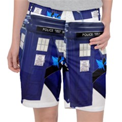 Tardis-doctor-who Women s Pocket Shorts by Cowasu