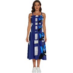 Tardis-doctor-who Sleeveless Shoulder Straps Boho Dress by Cowasu