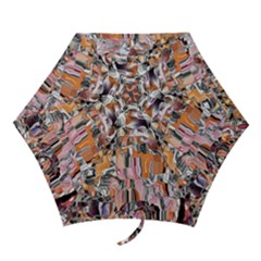 Pour Blend Smudged  Mini Folding Umbrellas by kaleidomarblingart