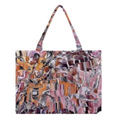 Pour Blend Smudged  Medium Tote Bag by kaleidomarblingart