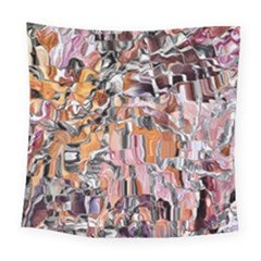 Pour Blend Smudged  Square Tapestry (large) by kaleidomarblingart