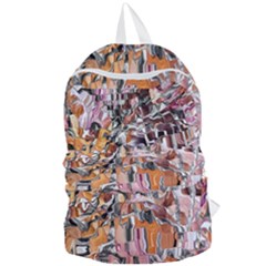 Pour Blend Smudged  Foldable Lightweight Backpack by kaleidomarblingart