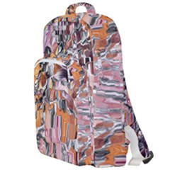 Pour Blend Smudged  Double Compartment Backpack by kaleidomarblingart