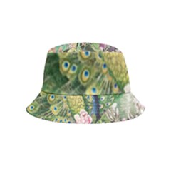 Peafowl Peacock Feather-beautiful Bucket Hat (kids) by Cowasu