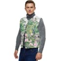 Peafowl Peacock Feather-beautiful Men s Button Up Puffer Vest	 View3