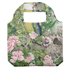 Peafowl Peacock Feather-beautiful Premium Foldable Grocery Recycle Bag by Cowasu