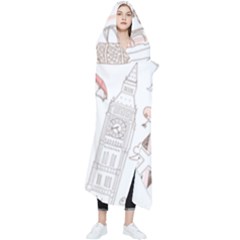 London-paris-drawing-vector-london-comics Wearable Blanket by Cowasu