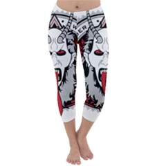 Krampus Capri Winter Leggings  by Cowasu