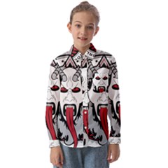 Krampus Kids  Long Sleeve Shirt by Cowasu