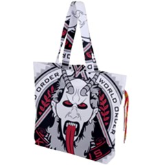 Krampus Drawstring Tote Bag by Cowasu