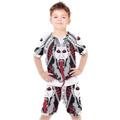 Krampus Kids  T-shirt And Shorts Set by Cowasu