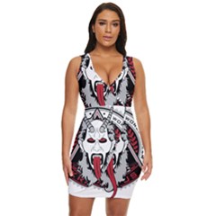 Krampus Draped Bodycon Dress by Cowasu