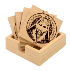 Krampus Bamboo Coaster Set by Cowasu