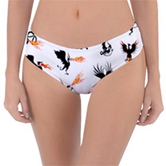 Dragon-phoenix-fire-bird-ancient Reversible Classic Bikini Bottoms by Cowasu