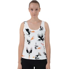 Dragon-phoenix-fire-bird-ancient Velvet Tank Top by Cowasu