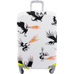 Dragon-phoenix-fire-bird-ancient Luggage Cover (large) by Cowasu