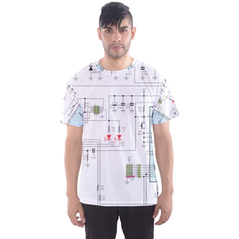 Circuits-electronics-atmel Men s Sport Mesh T-shirt by Cowasu